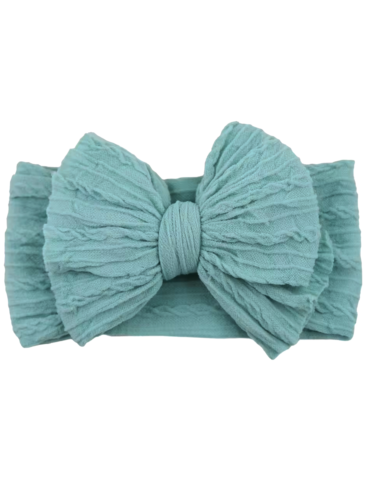 SpearmintLOVE - Wholesale Hair Bow - Baby - Cable Bow, Tidepool0