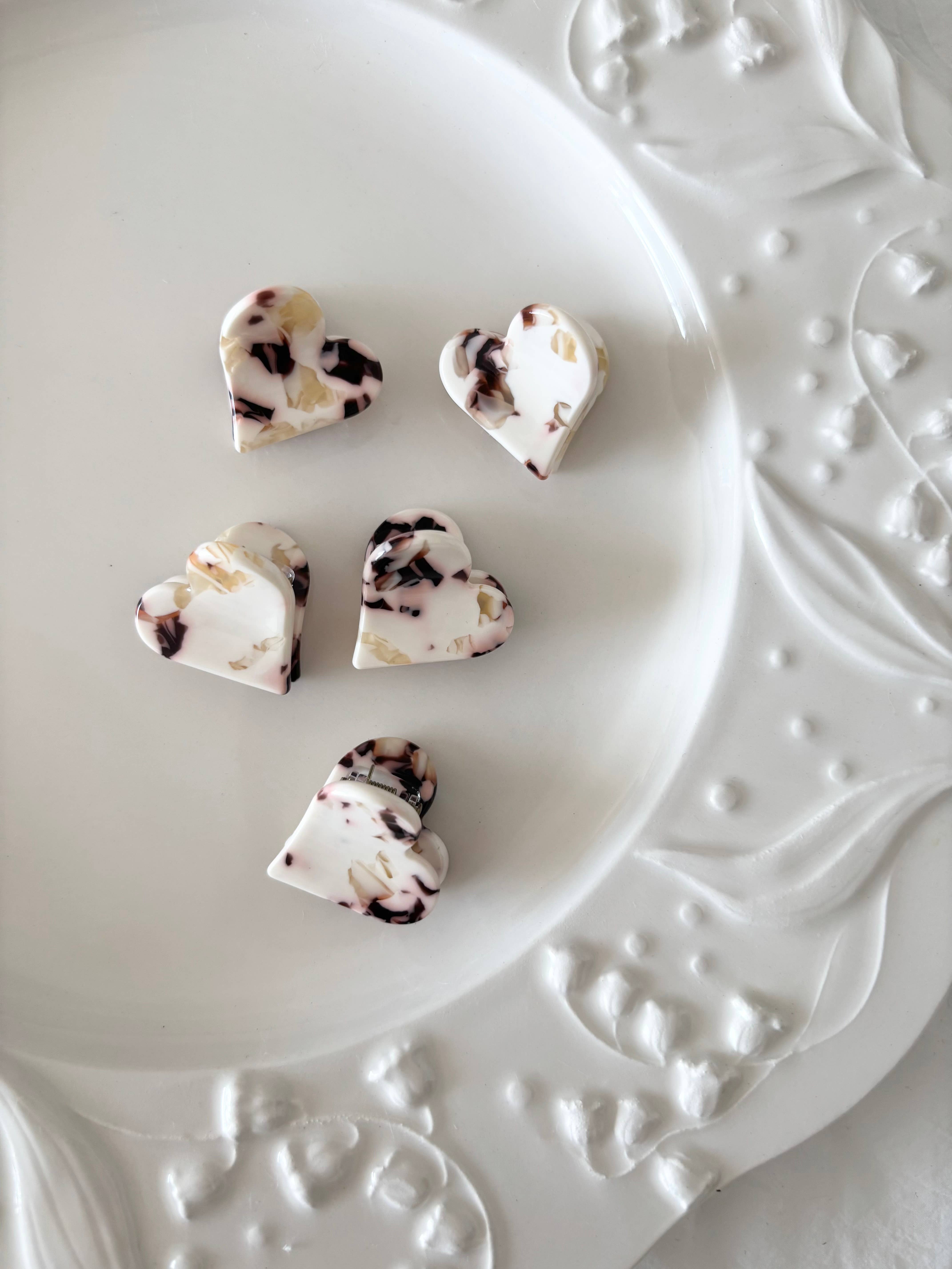 LoveLina - Wholesale Hair Clip - Women's - Heart Shape Acetate Hair Clip (DOLCE-2)4