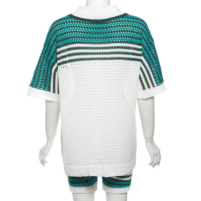 MB Fashion Wholesale - Wholesale Top & Short Set (NOT Loungewear) - Women's - MB FASHION Knit Cardigan and High Waist Shorts Set 3071 LY11