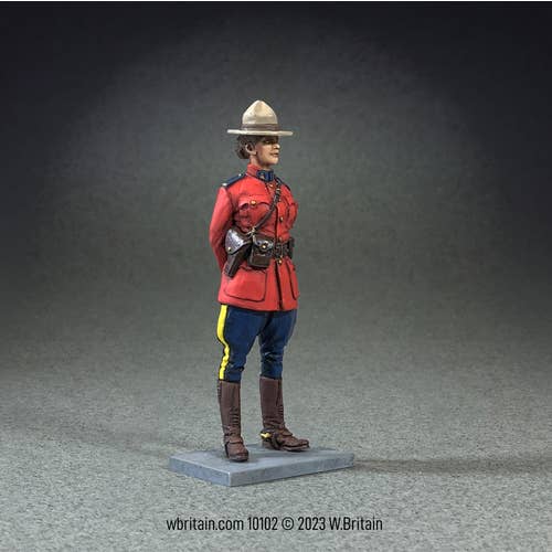W.Britain Model Figures - Vendita all'ingrosso Statuette decorative - 10102 - Polizia a cavallo canadese reale, soldatessa