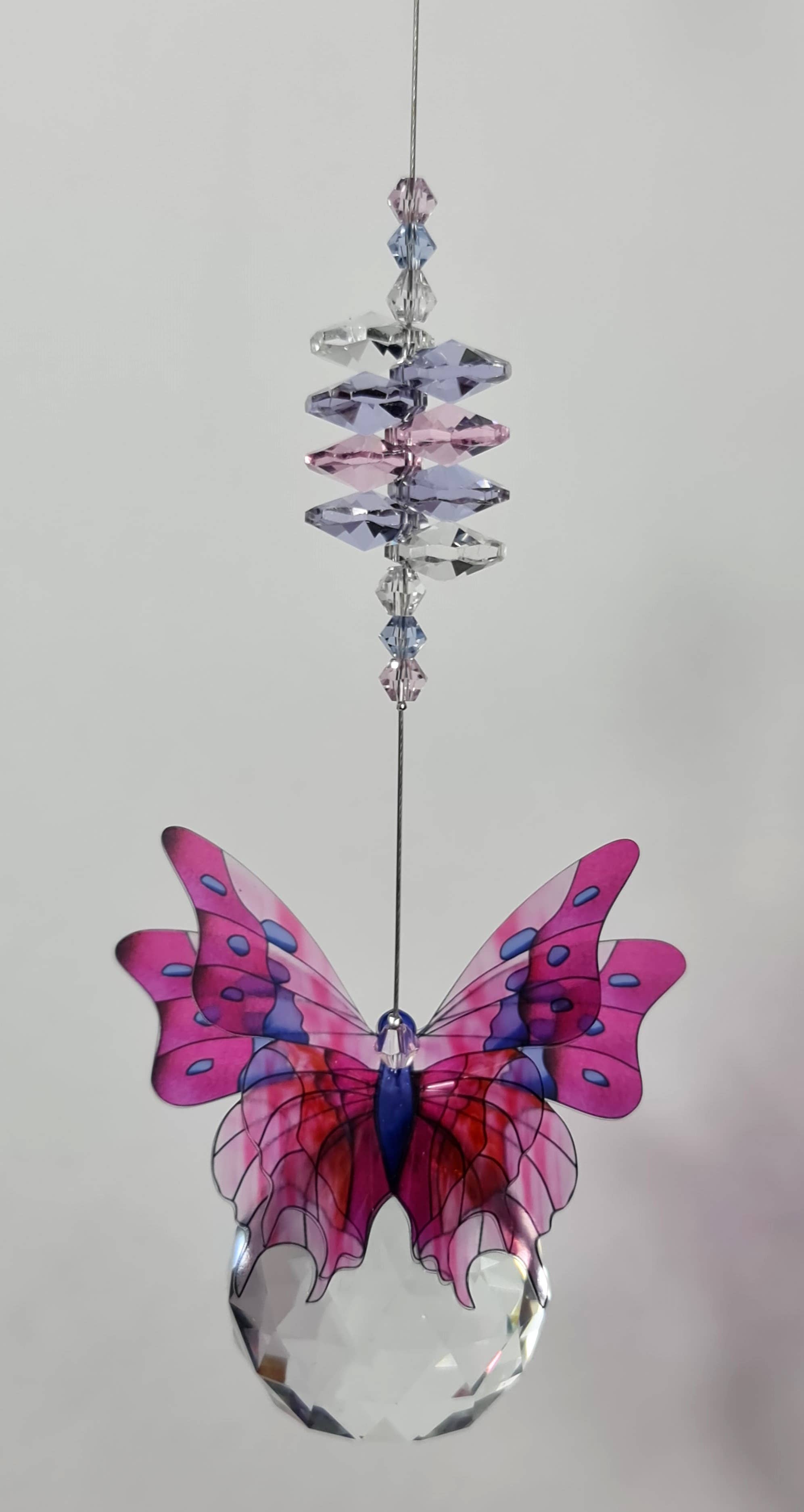 Gifts N Crystals – wholesale Suncatcher – Butterfly Suncatchers- large size BFSC-L9