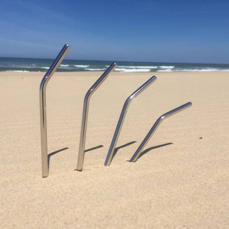 UNIGREEN - Wholesale Drinking Straw - kraft box with 4 stainless steel straws and 1 bottle brush1