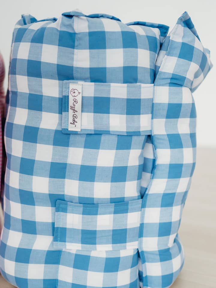 Großer blau-weißer Scheck für den Großhandel von Razzle Baby