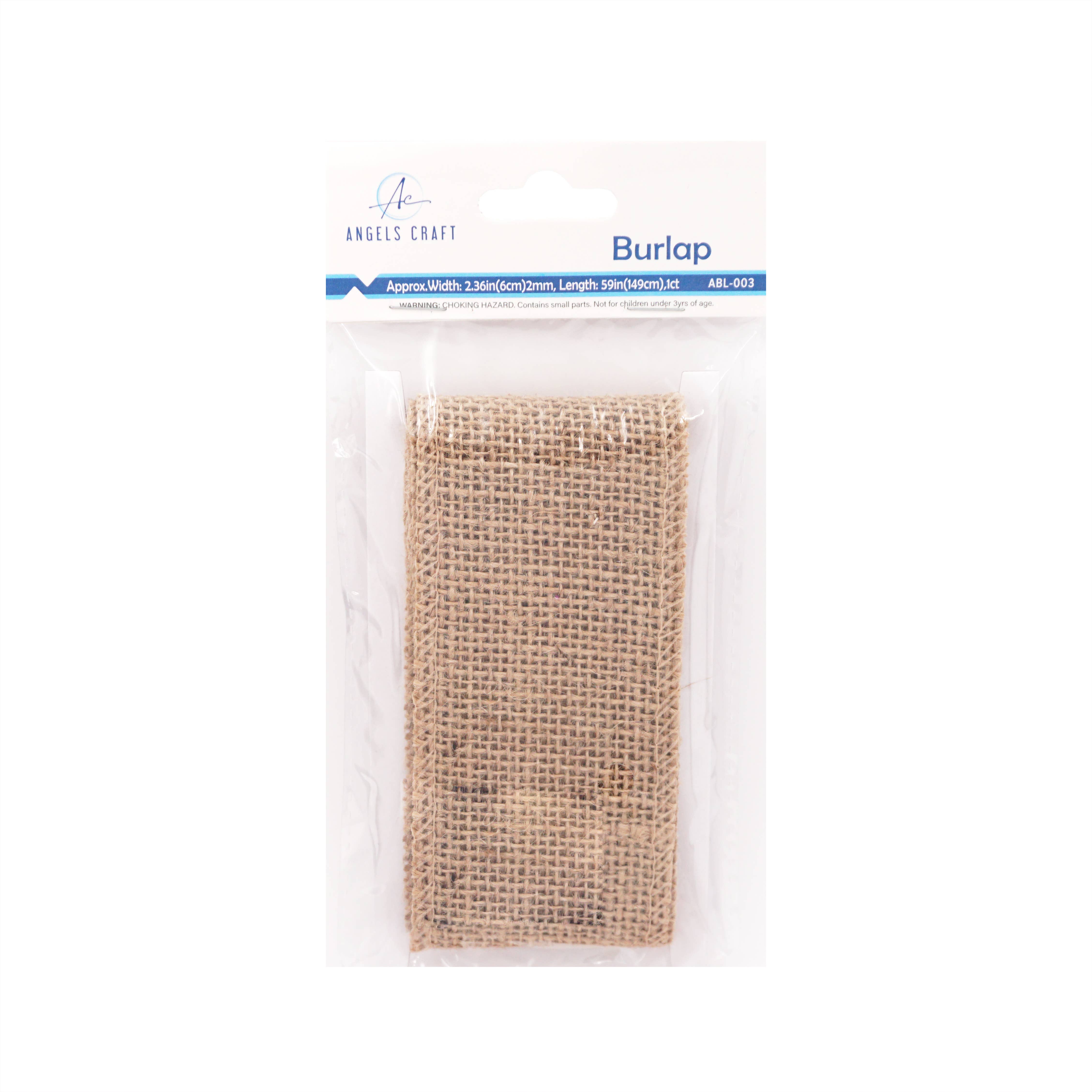 Angels Craft - Wholesale Craft Supplies - Burlap Fabric 1-ct, (2 colors available)3