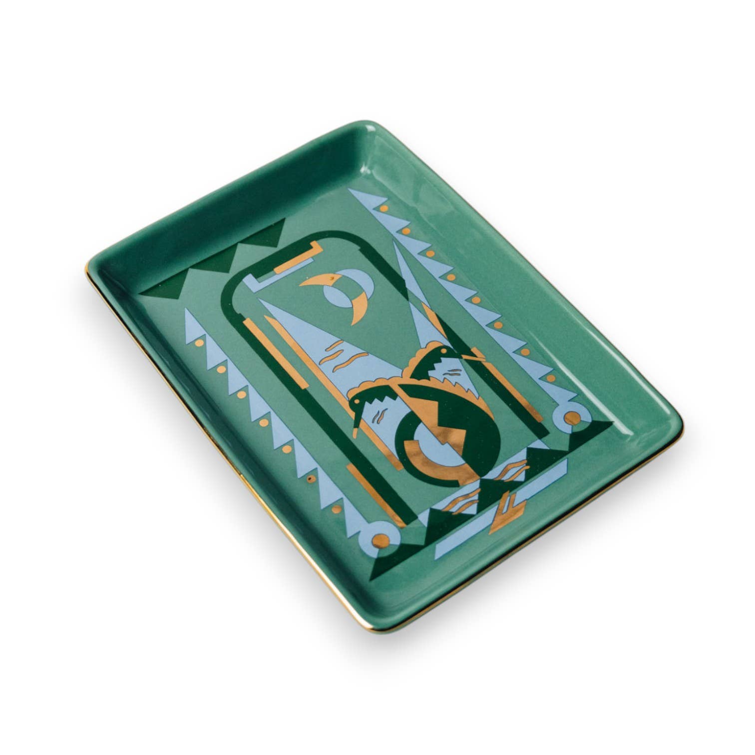 Spitfire Girl - Vendita all'ingrosso Vassoi decorativi - Vassoio in ceramica con motivo Art Deco e cavalluccio marino8