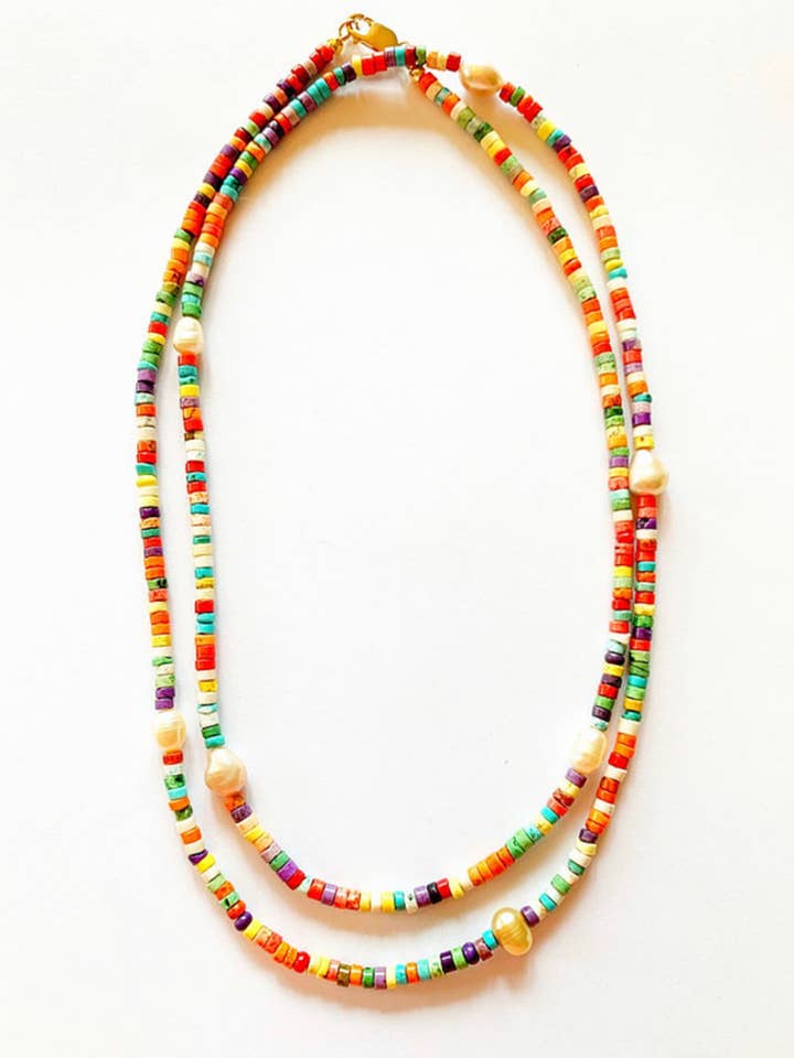 Every Star in the Sky Pearl Necklace for wholesale by Ann Vlach Designs