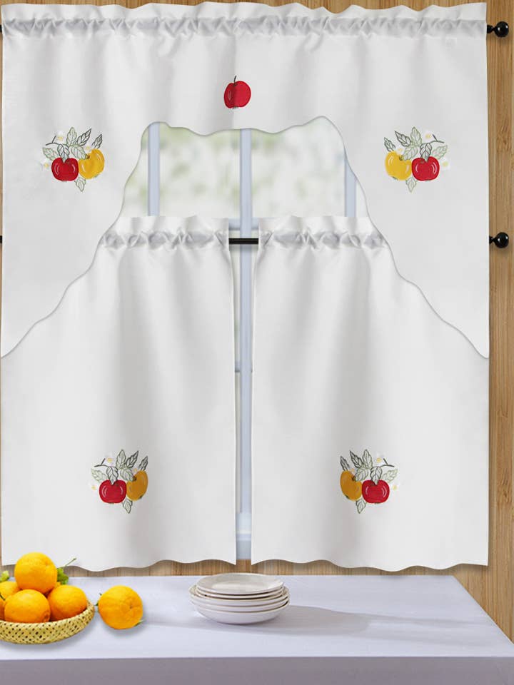 BT590-3PC SWAG KITCHEN CURTAIN for wholesale by Jenin Home Furnishing Inc