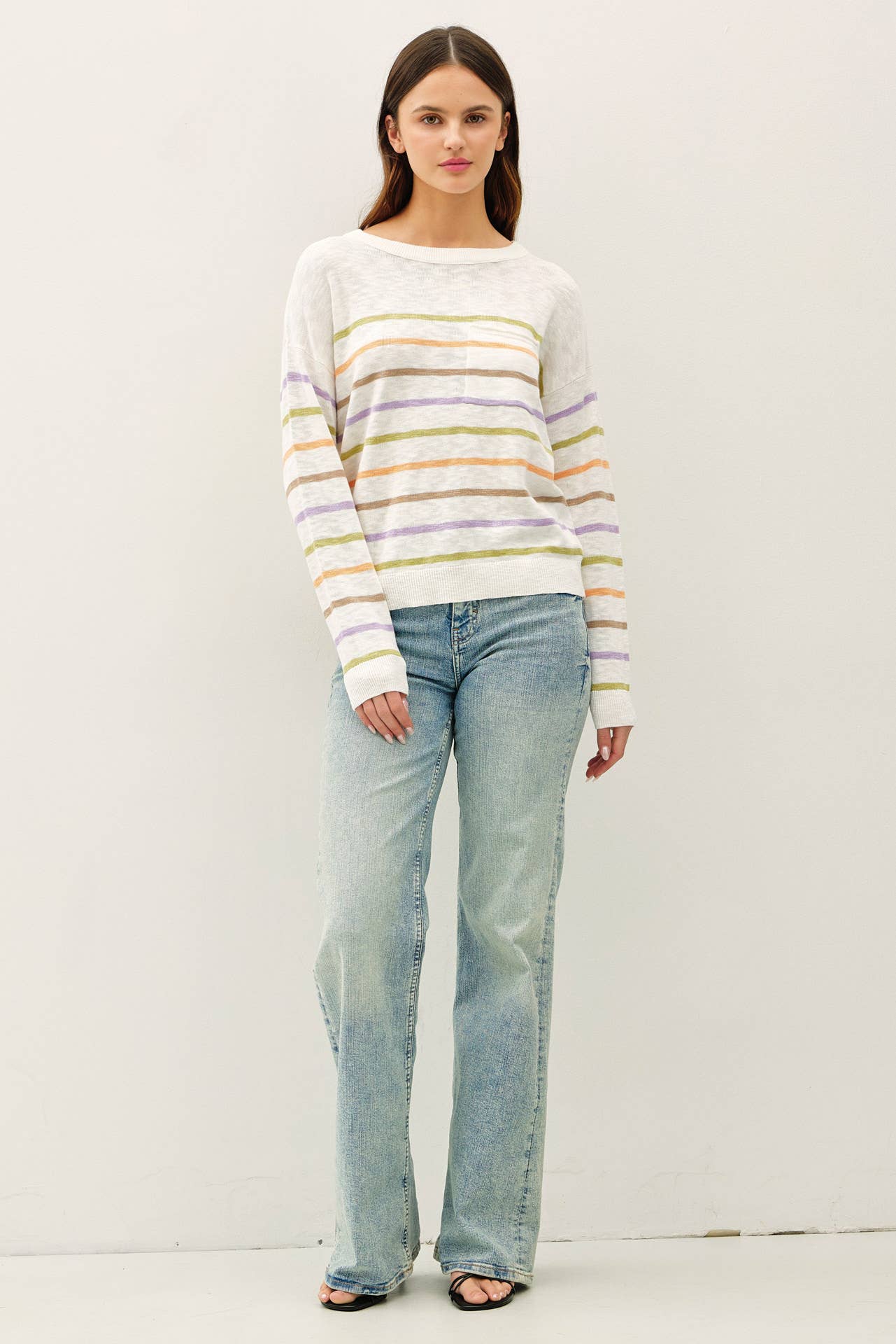 Be Cool - Vente Pull en maille – femme - HAUT PULL EN MAILLE MULTICOLORE1