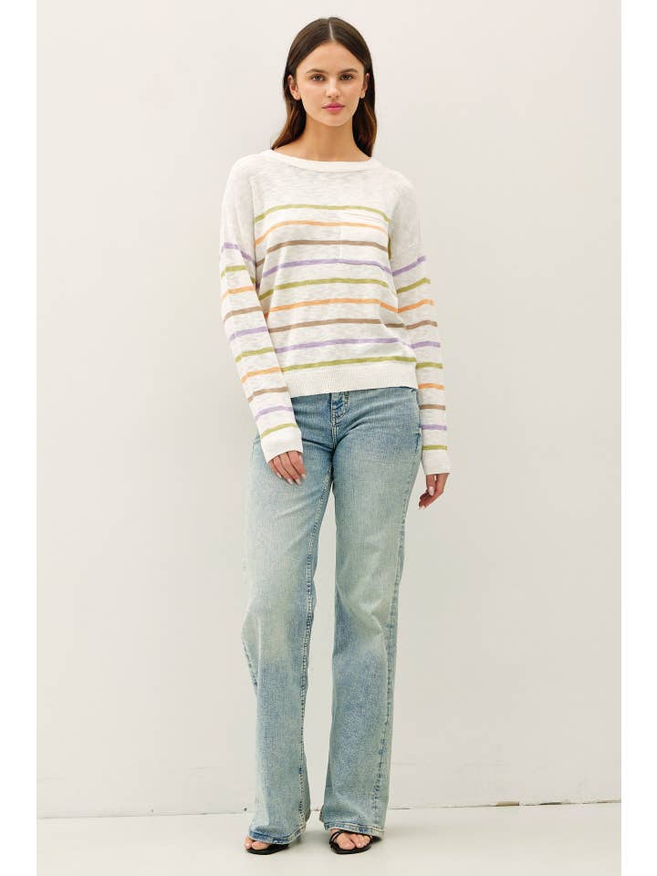 Be Cool - Vente Pull en maille – femme - HAUT PULL EN MAILLE MULTICOLORE1