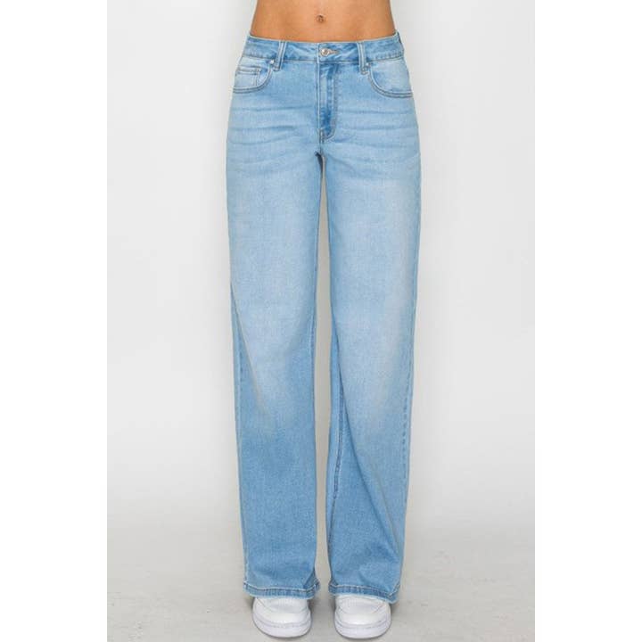 UP CLOTHING - Wholesale Jeans - Women's - LOW RISE BASIC 22 INCH WIDE LEG JEAN4