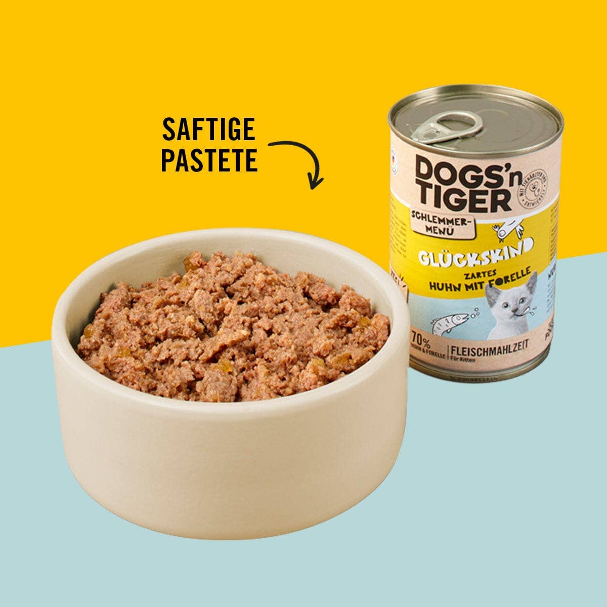 Dogs’n Tiger - Wholesale Pet Food - Cat - Dogs'n Tiger Junior cat food lucky child chicken & trout7