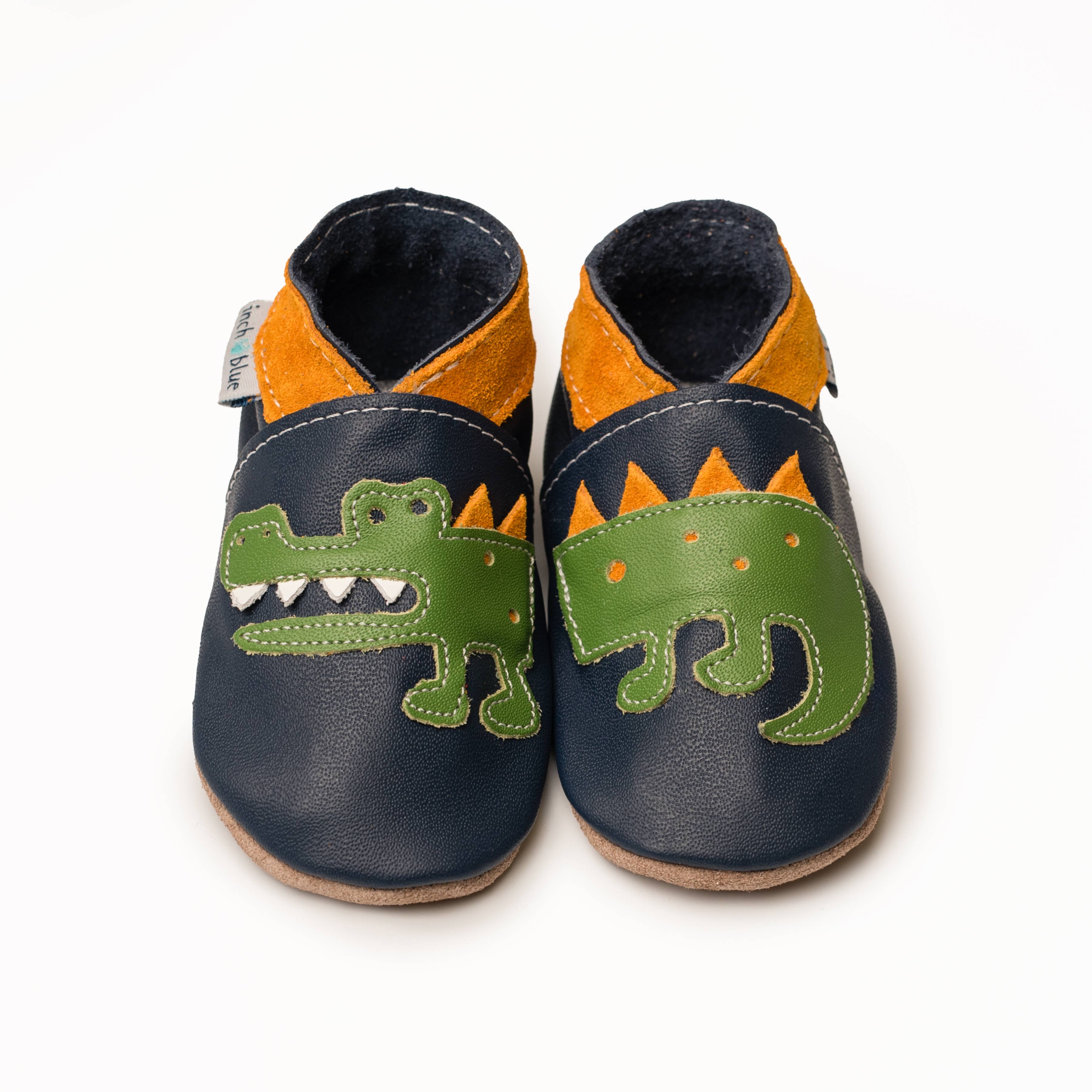 Inch Blue - Wholesale Crib Shoes - Baby - Baby & Toddler Shoes - Crocodile Navy/Lime0