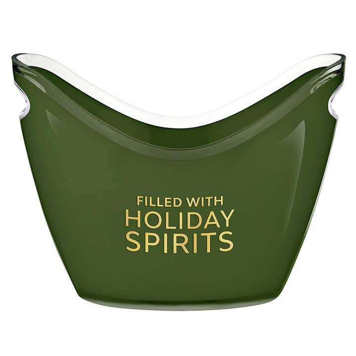 Santa Barbara Design Studio by Creative Brands - Wholesale Ice Bucket - Acrylic Beverage Bucket - Filled With Holiday Spirits2
