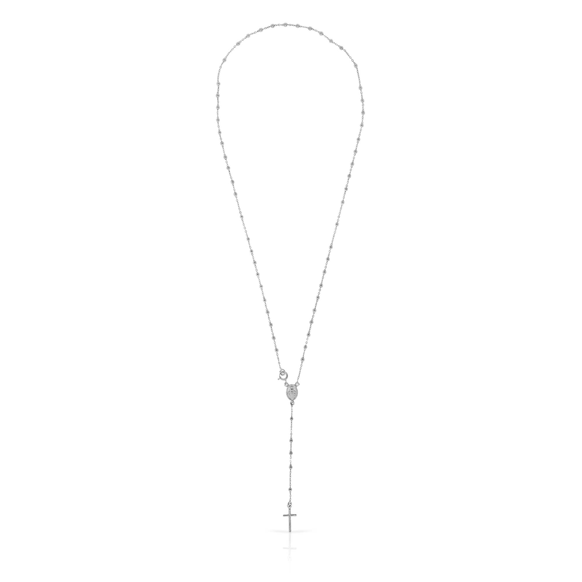 FIRENZE ARTEGIANI - Wholesale Pendant/Charm Necklace - Rosary Necklace with 925 Sterling Silver with silver beads5