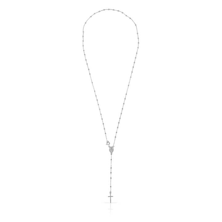 FIRENZE ARTEGIANI - Wholesale Pendant/Charm Necklace - Rosary Necklace with 925 Sterling Silver with silver beads5