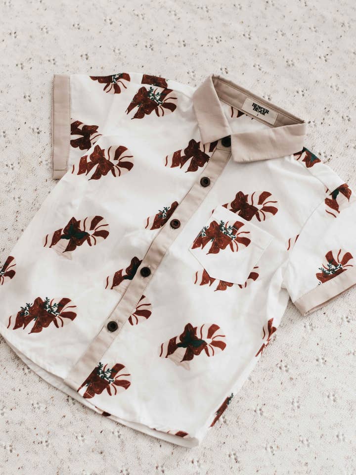 Bencer & Hazelnut - Wholesale Buttoned-down shirt – Kids - Kids Collared Shirt: Candy Cane2