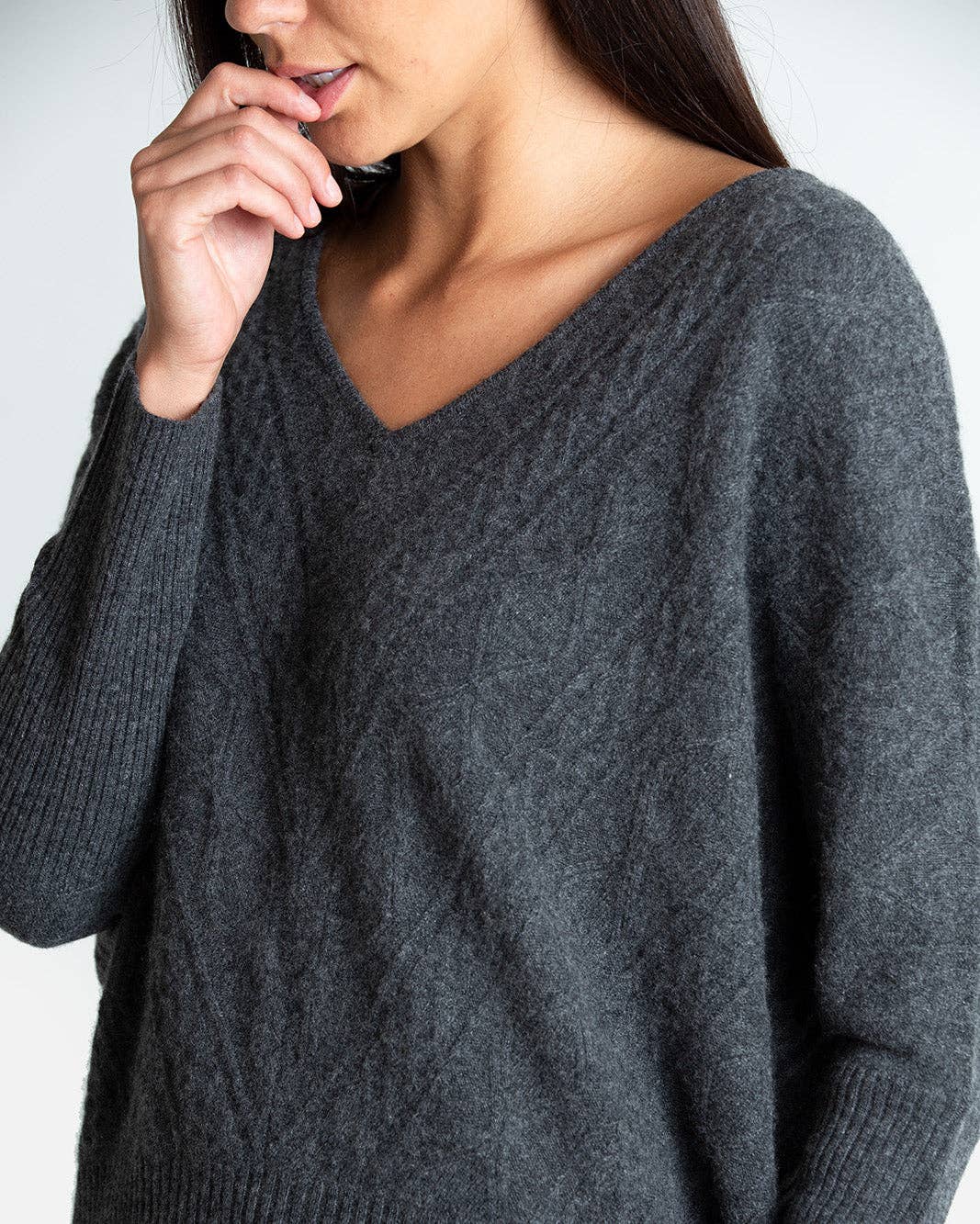 QUINN - Wholesale Knit Sweater - Women's - Cashmere Kendall Oversized Sweater18