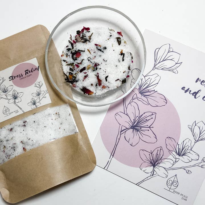 Bain détox anti-stress pour la vente par Be Still Botanicals