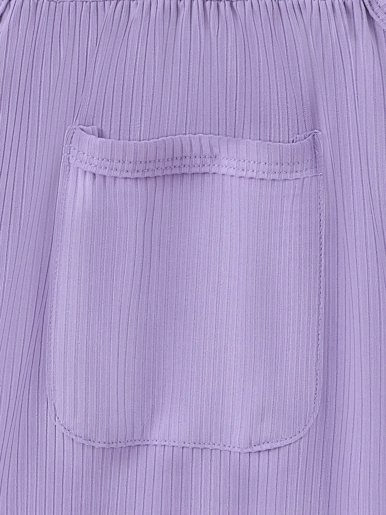 Purple Baby Pretty Candy Color Solid Pocket Decor Strappy Onesie for wholesale on Faire3