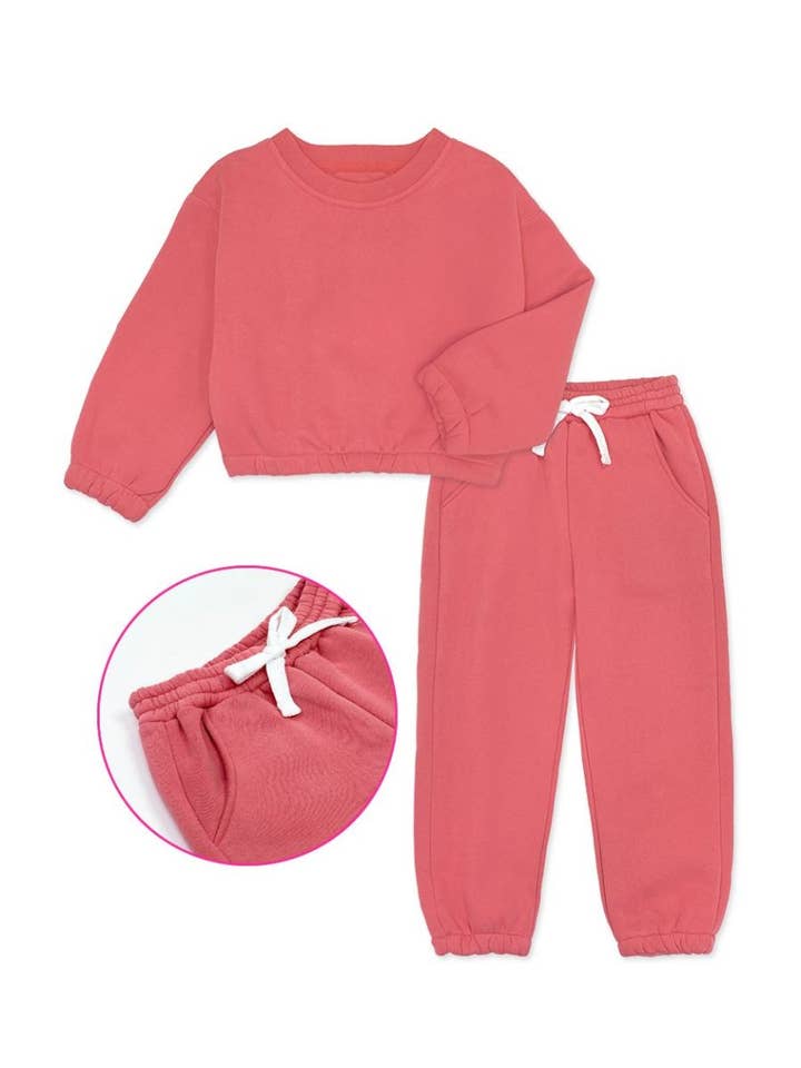 Cutie Patootie Clothing - Wholesale Activewear Set - Kids - GKSS-22-3002B Girl's 2 pc Pant Jog Set