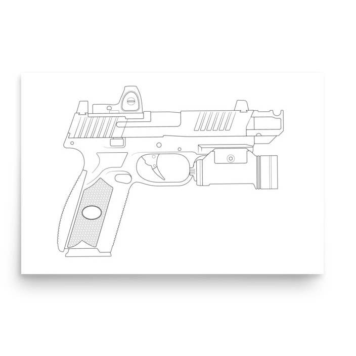 Impression FN509 pour la vente par StickThisOn