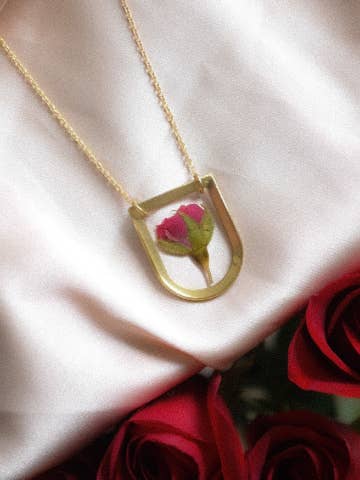 Rose Necklace for wholesale by Mental Gardens Jewelry