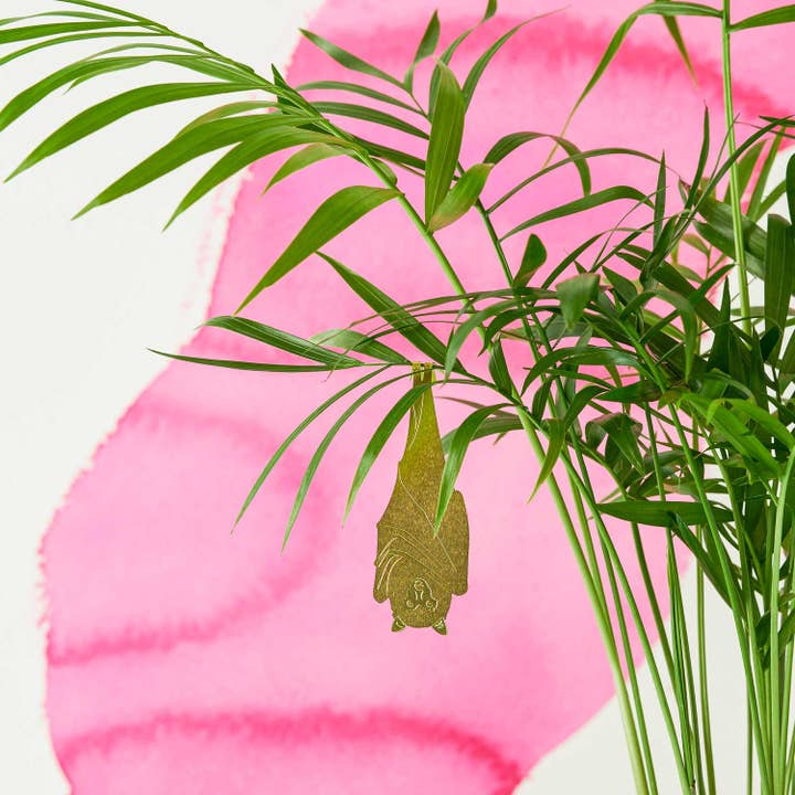 Plant Animal - Fruit Bat, hanging brass decoration for wholesale by Another Studio U.S