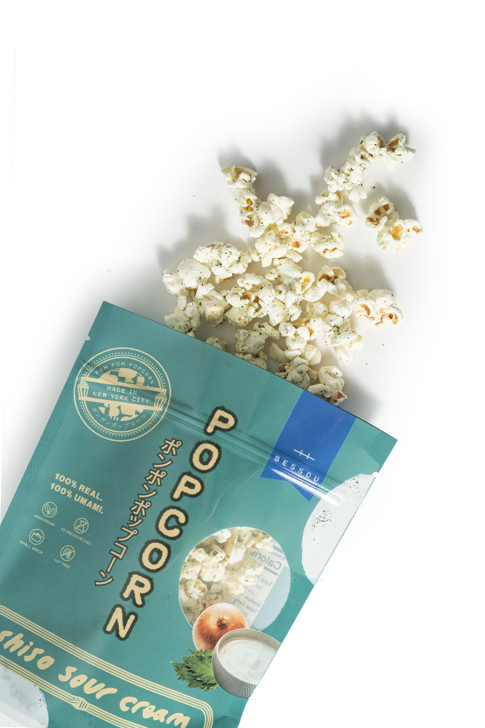 Pom Pom Popcorn by Bessou - Wholesale Popcorn - Popcorn, Shiso Sour Cream 2
