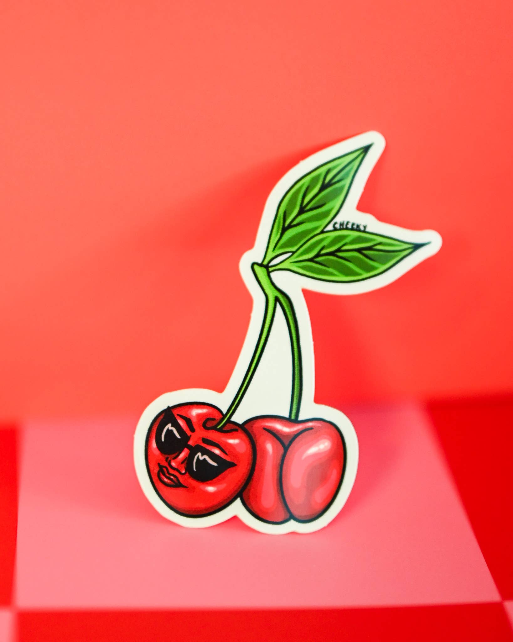 Cheeky Art Studio - Wholesale Sticker - Cherry Booty Vinyl Sticker