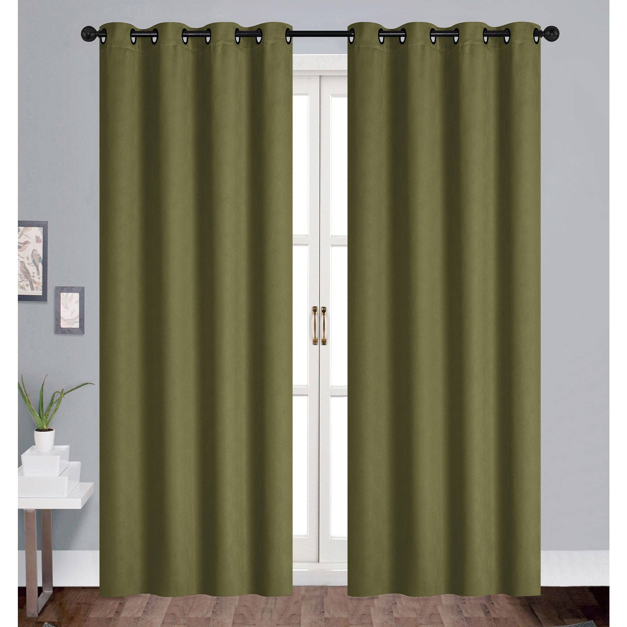 ShopBobbys - Vendita all'ingrosso Tende - Pannello per finestra oscurante con occhielli Jones Embossed Geo, 54x84 pollici3