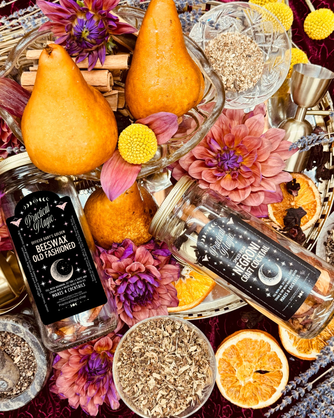 Practical Magic Apothecary & Craft Cocktails - Wholesale Cocktail Mix/Syrup - Beeswax Old Fashioned Craft Cocktail Infusion Kit1