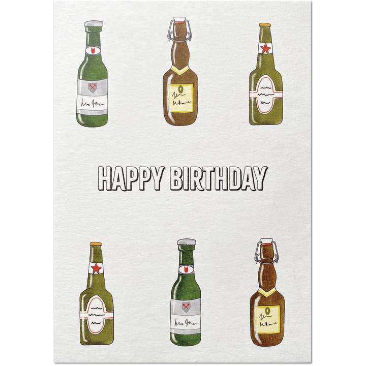 KEITCARDS - Wholesale Birthday Card - Happy birthday beer