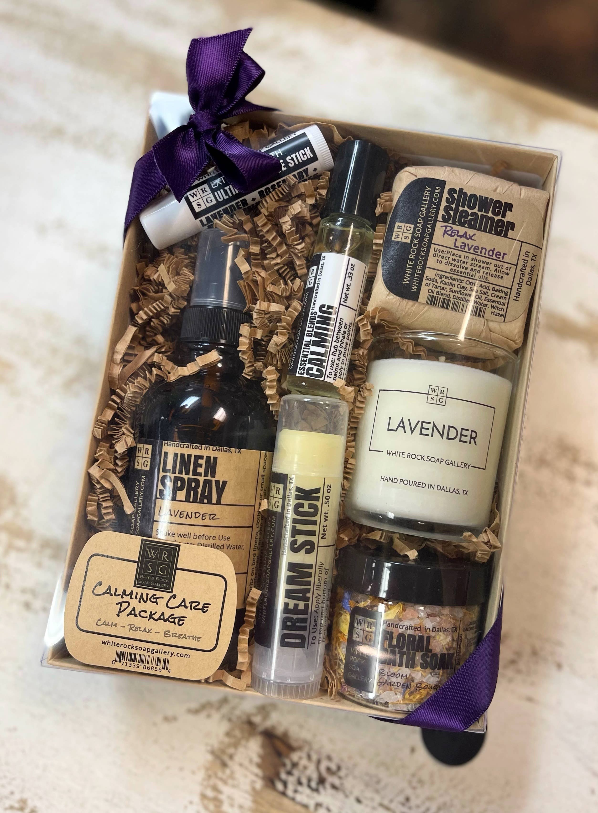 White Rock Soap Gallery - Wholesale Bath & Body Set - Calming Care Package1