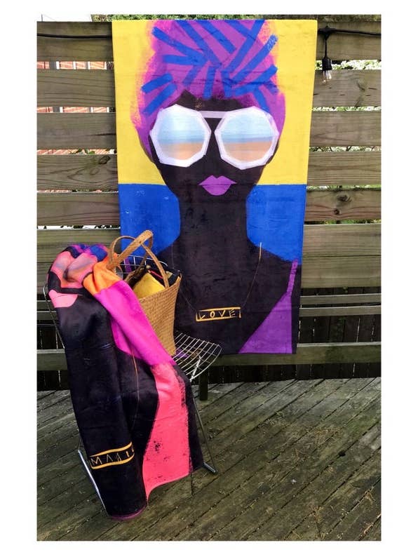 Love Beach Towel for wholesale by Brooklyndolly