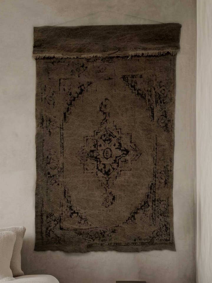 Arazzo XL marrone per la vendita all'ingrosso da parte di Nino-Art