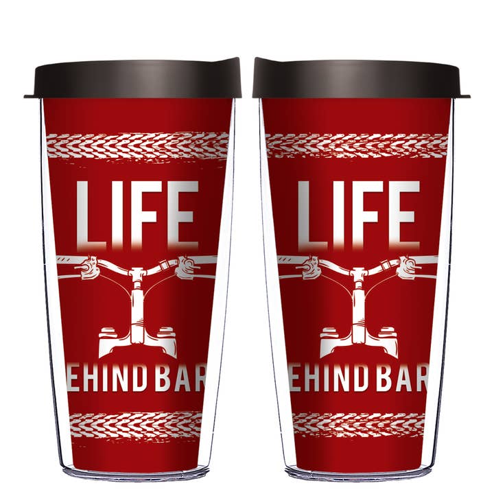 Life Behind Bars Road Bike Racing Tumbler for wholesale by FREEHEART