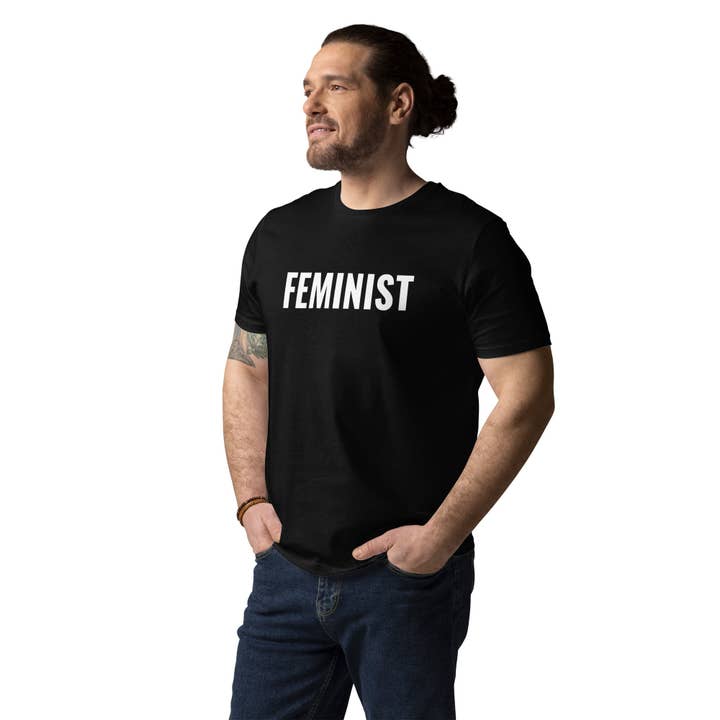 Feminist Unisex Organic Cotton Essential T-shirt for wholesale by Lady Liberty & Co.