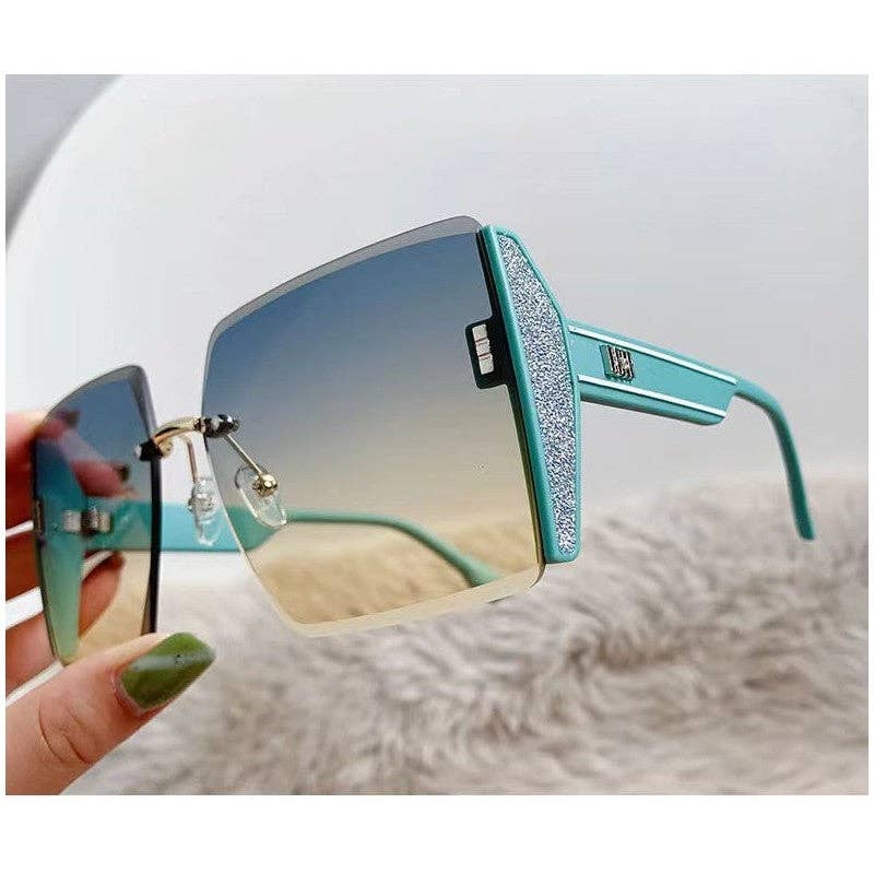FurDecoration - Wholesale Sunglasses - Women's - Frameless UV400 Sunglasses for Outdoor Sun Protection6