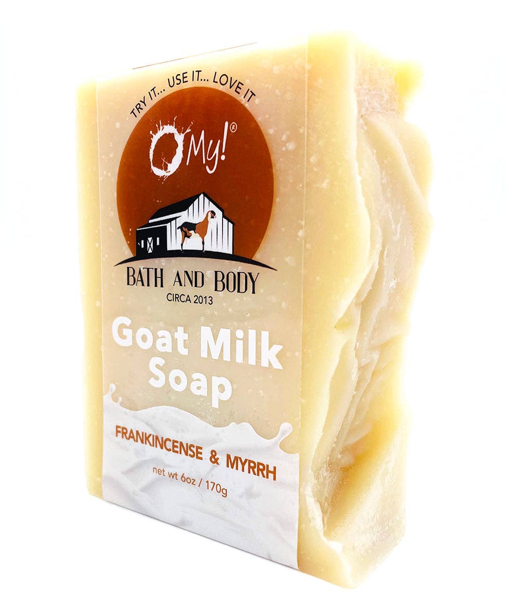 O My! Bath and Body - Vente Pains de savon - Oh là là ! Savon à l'huile essentielle de lait de chèvre | Fabriqué avec du lait de chèvre frais de la ferme | Huiles essentielles 100% pures | Sans parabènes | Fait main aux États-Unis4