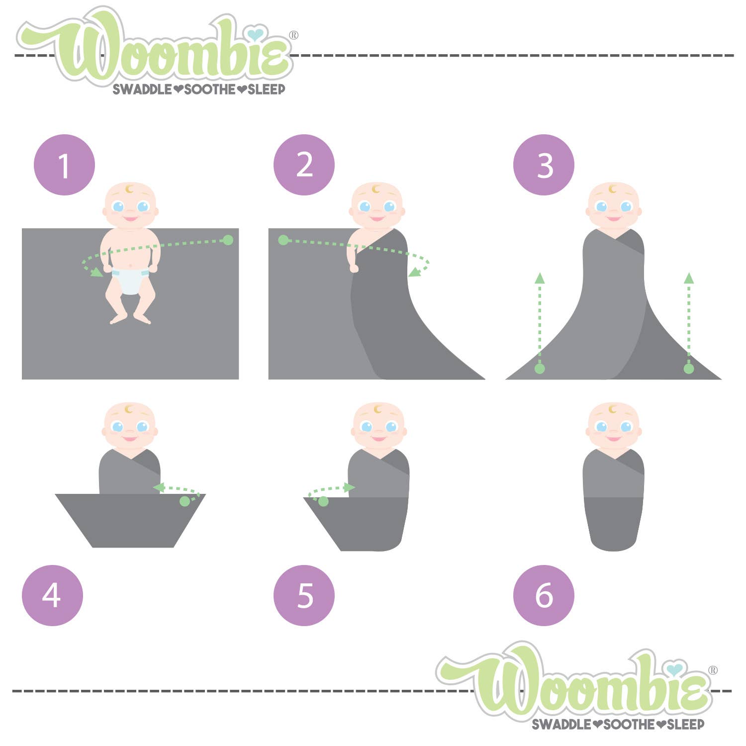 Woombie - Wholesale Inbakerdoek - Baby - AirWrap babydekentje, inbakerdoek of handdoek10