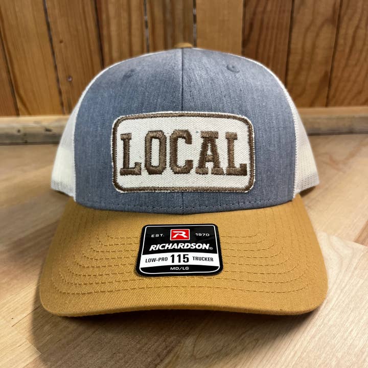 The Goat Stock - Wholesale Baseball Cap - Unisex - Local Tan/Grey Richardson Hat