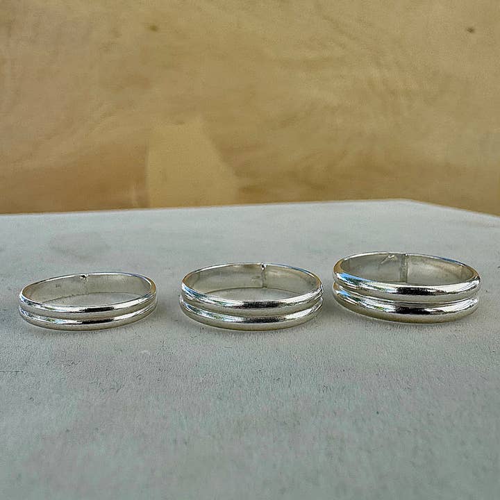 Breezi Mae - Wholesale Band/Stacked Ring - Double Band Stacker Ring1
