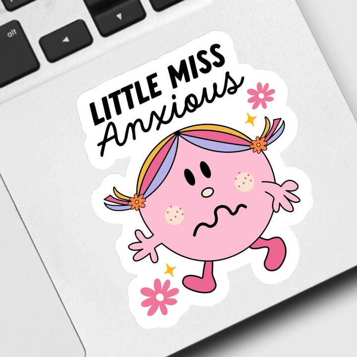 Little Miss Anxious Sticker for wholesale by Ace the Pitmatian Co