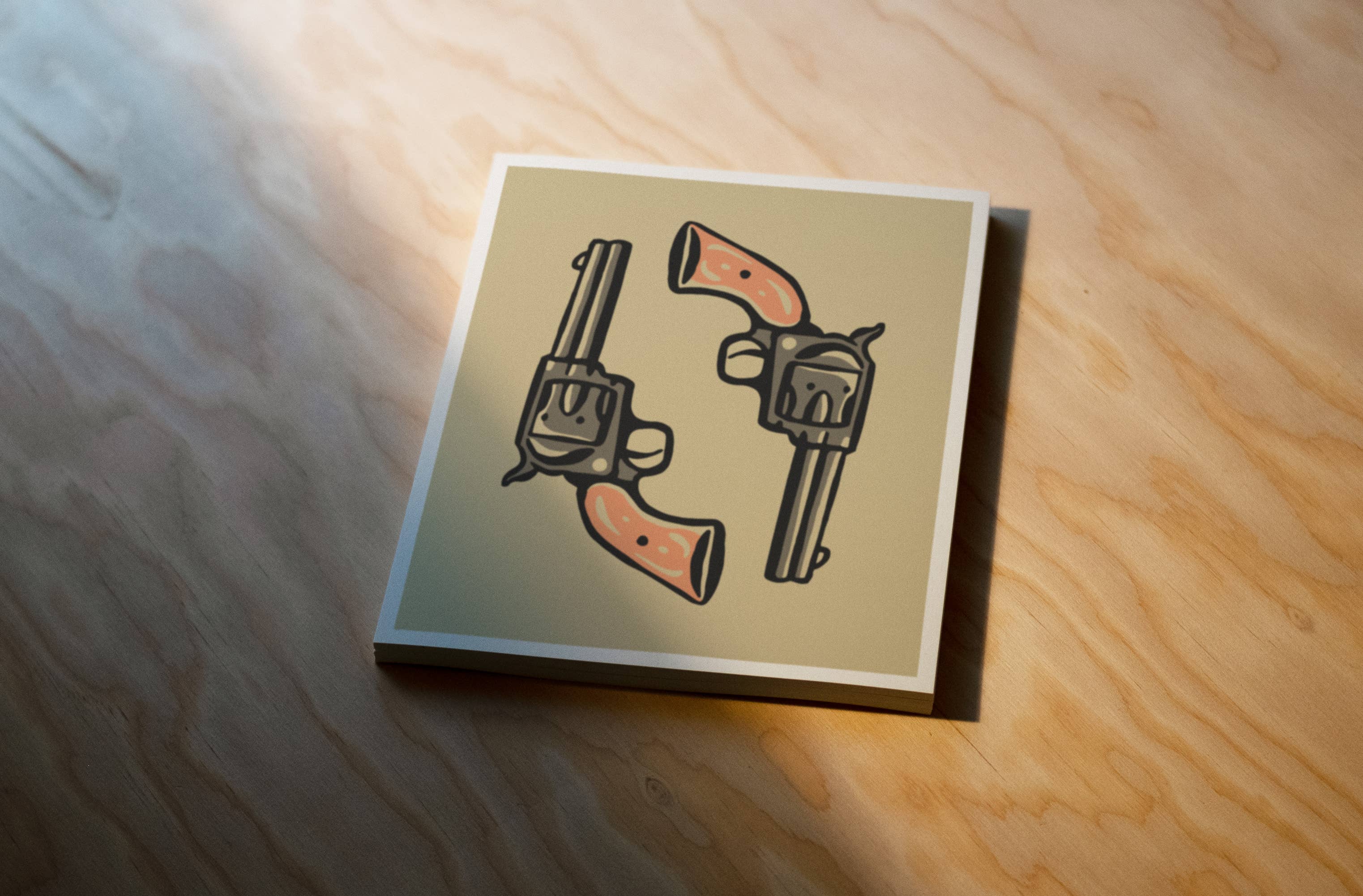 Kamin Tersieff - Wholesale Poster - Six Shooters - Western Print - Illustration Poster2