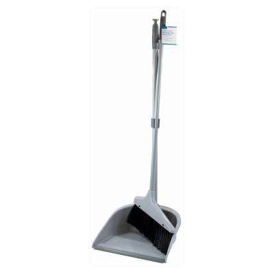 Rinkit Ltd – wholesale Mop – Grey Long Handle Dustpan & Brush Set