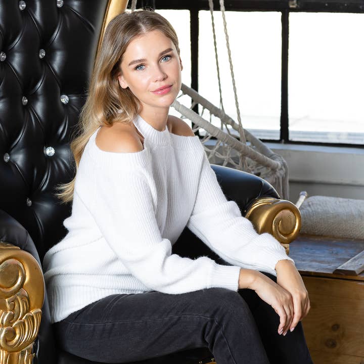 PULLOVER MIT KALTER SCHULTER für den Großhandel von Winsome Apparel