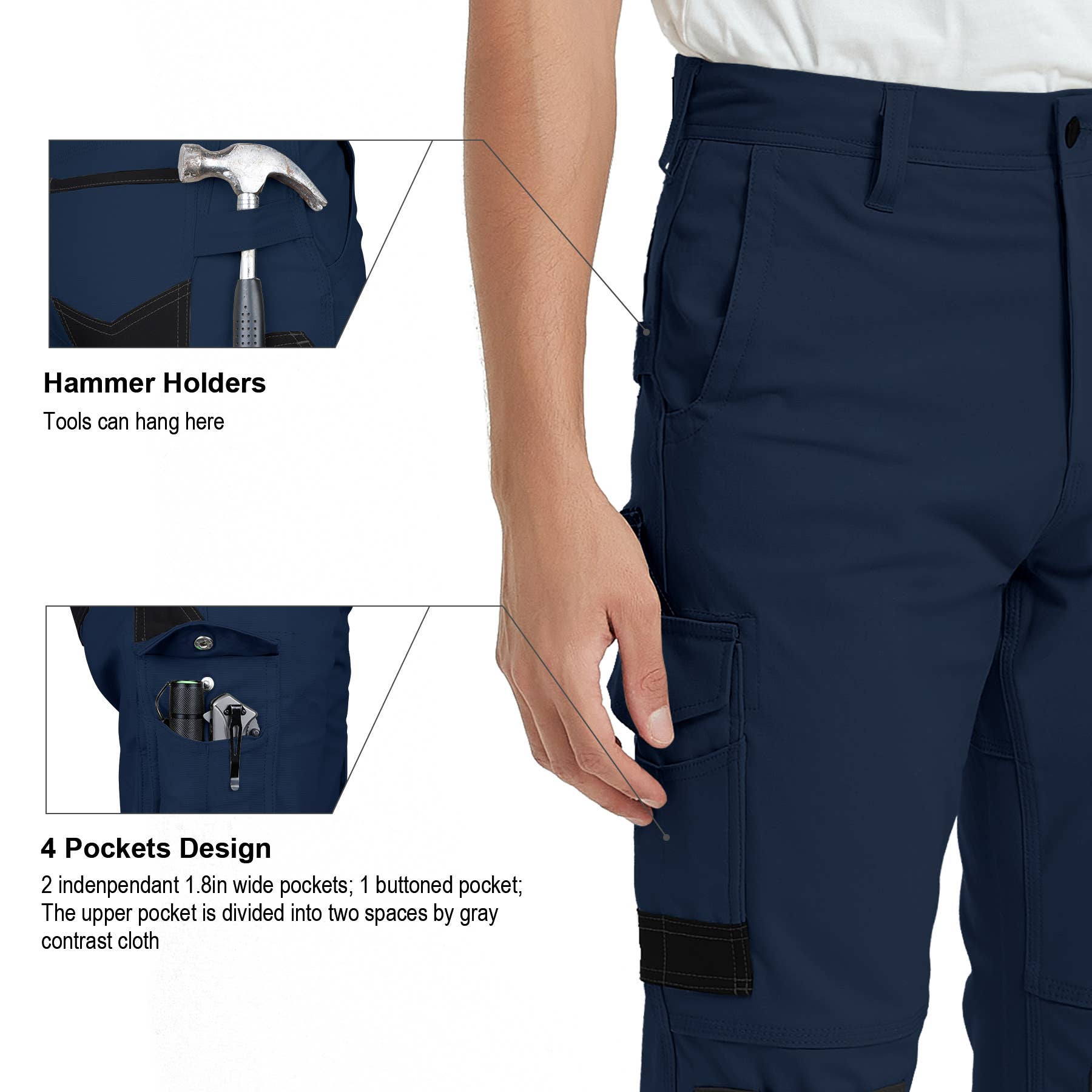 Qing Dao Lai Si Ma Te Fang Zhi You Xian Gong Si - Wholesale Pants - Men's - Men's Cargo Pants Multi-pocket Work Trouser11