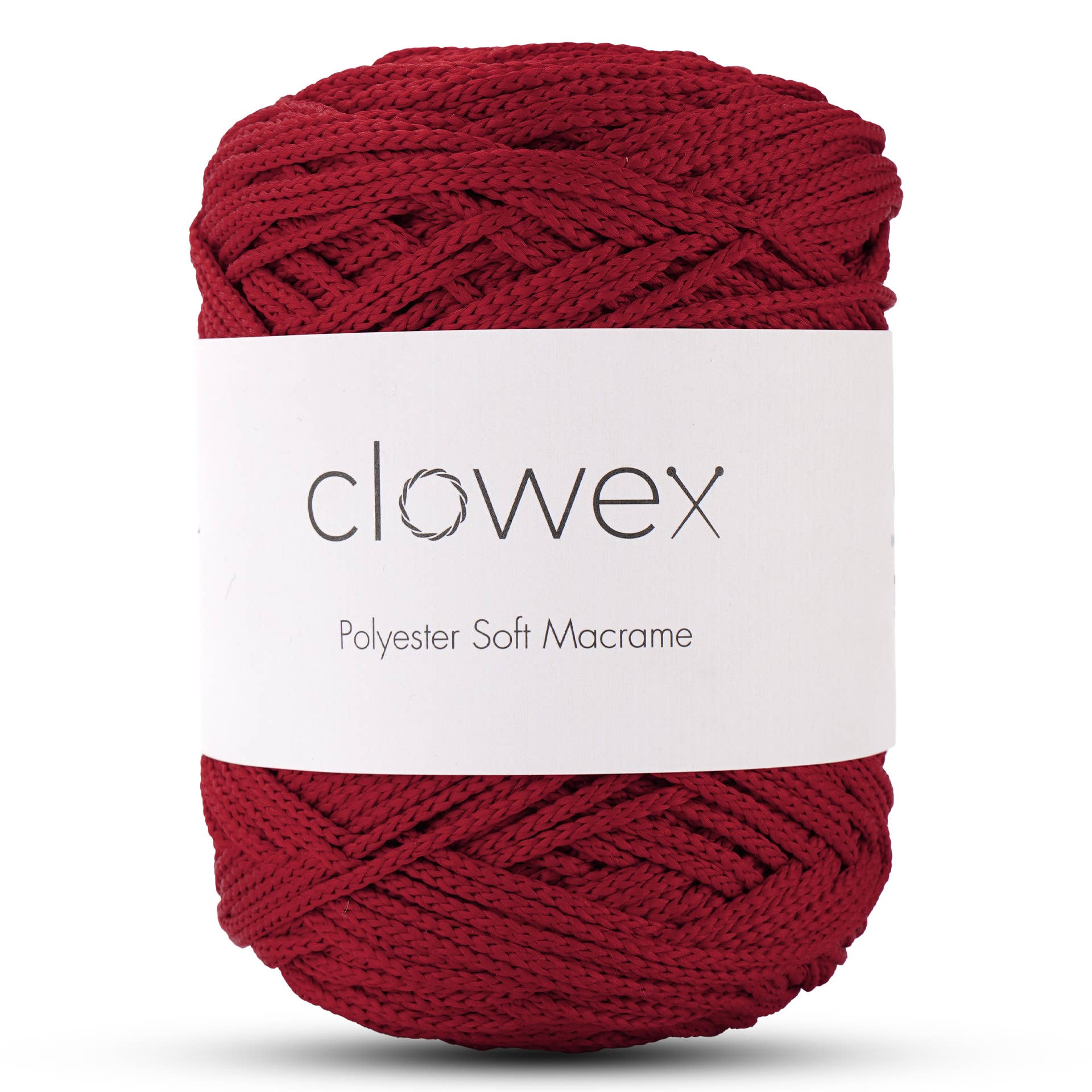 Clowex Textile LLC - Vente Fils à tricoter - Corde Macramé Douce en Polyester 2,5 mm, Fil de Corde Tressé Coloré26