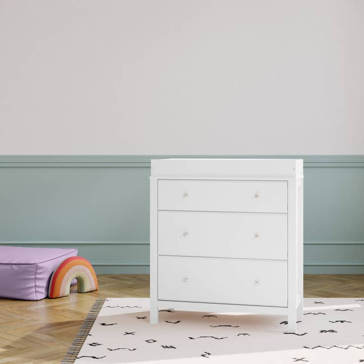 Storkcraft - Wholesale Bedroom Furniture - Storkcraft® Horizon 3 Drawer Chest with Changing Topper