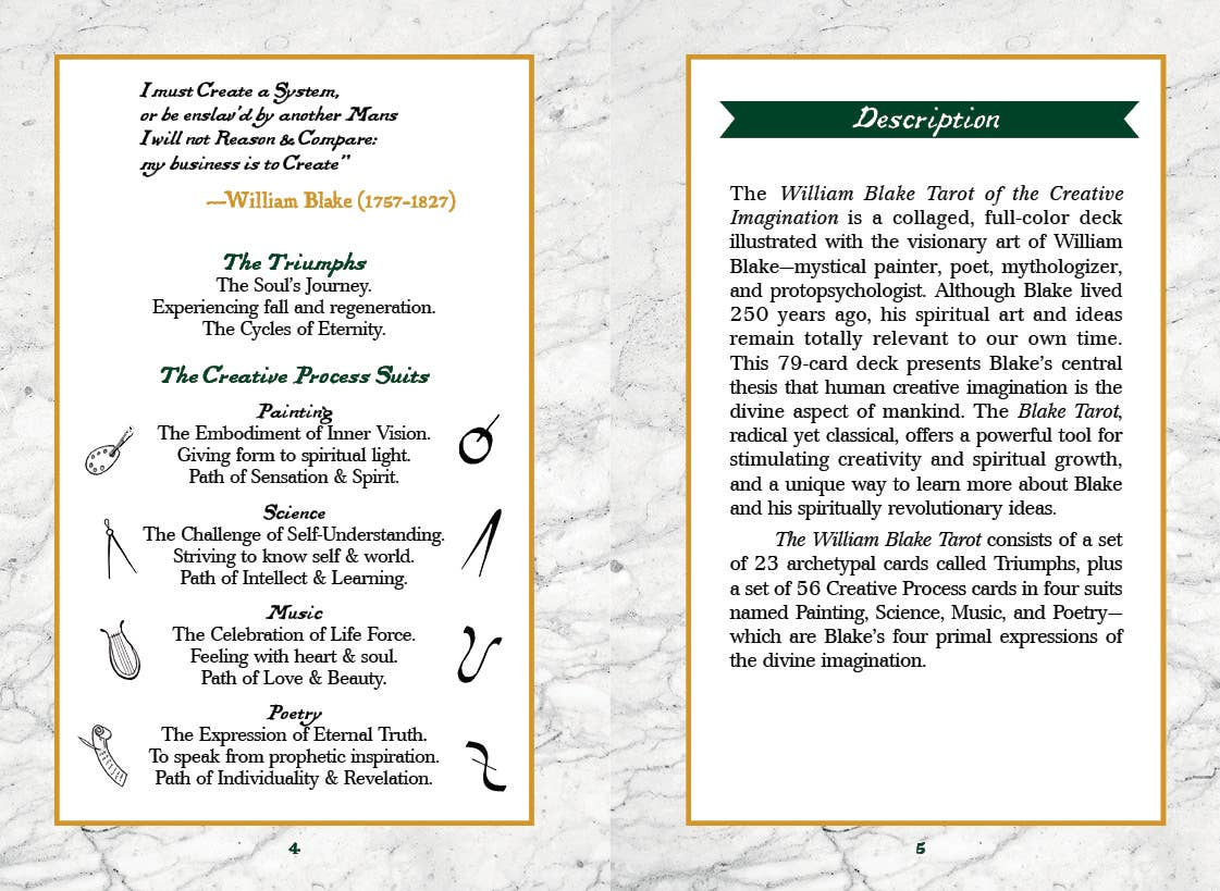 REDFeather – wholesale Tarot cards – The William Blake Tarot of the Creative Imagination6